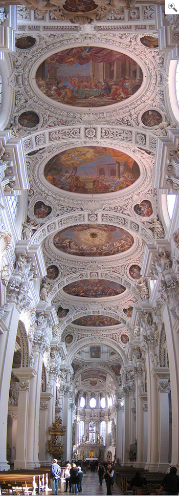 Carpoforo Tencalla, Fresken im Mittelschiff, Dom zu Passau